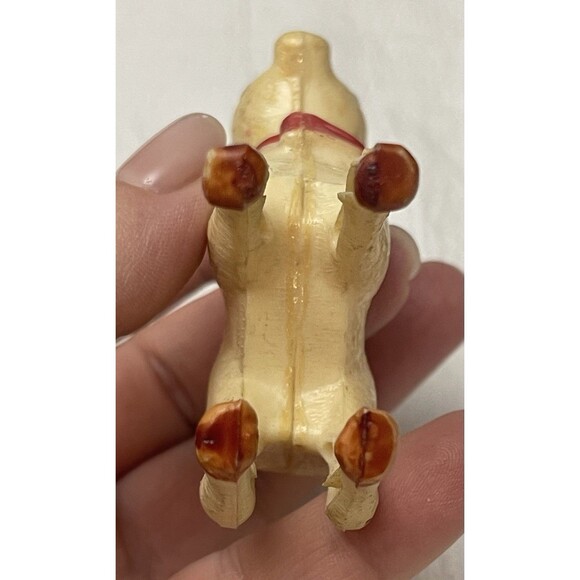 Vtg 1950s Rudolph Red Nosed Reindeer Hard Plastic Christmas Ornament - Picture 5 of 8